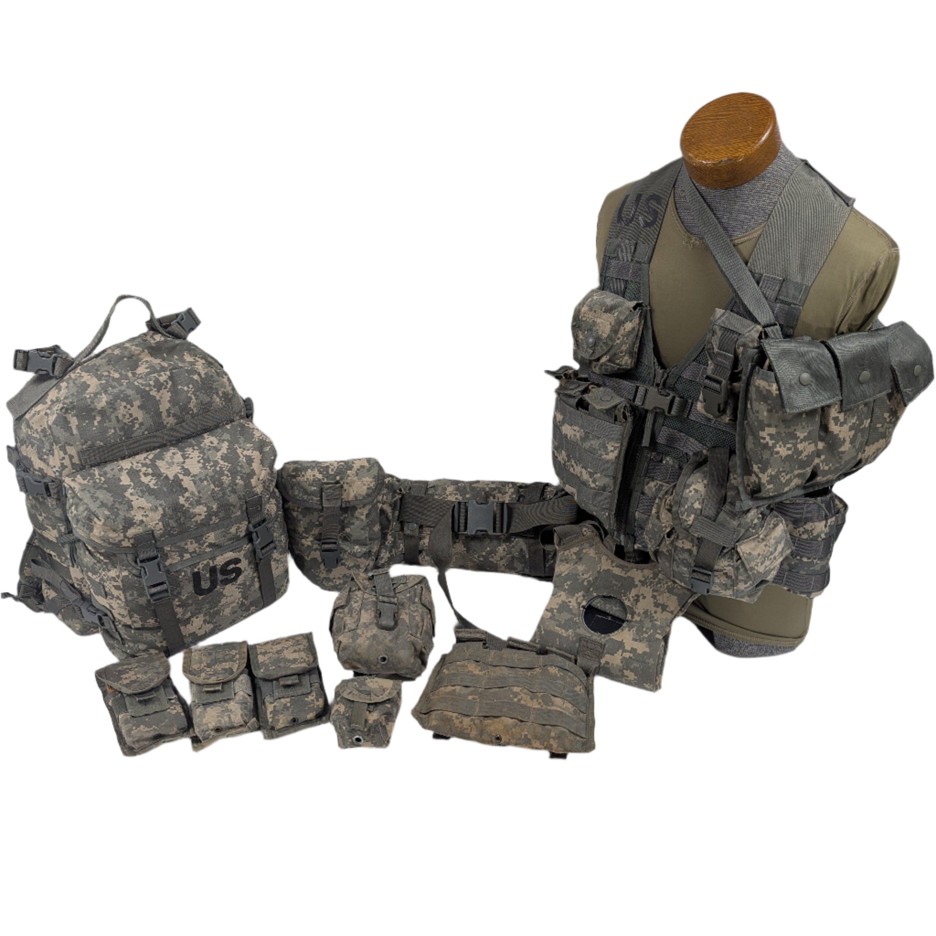 Genuine USGI MOLLE II 16-Piece Rifleman Set - ACU / UCP Camo