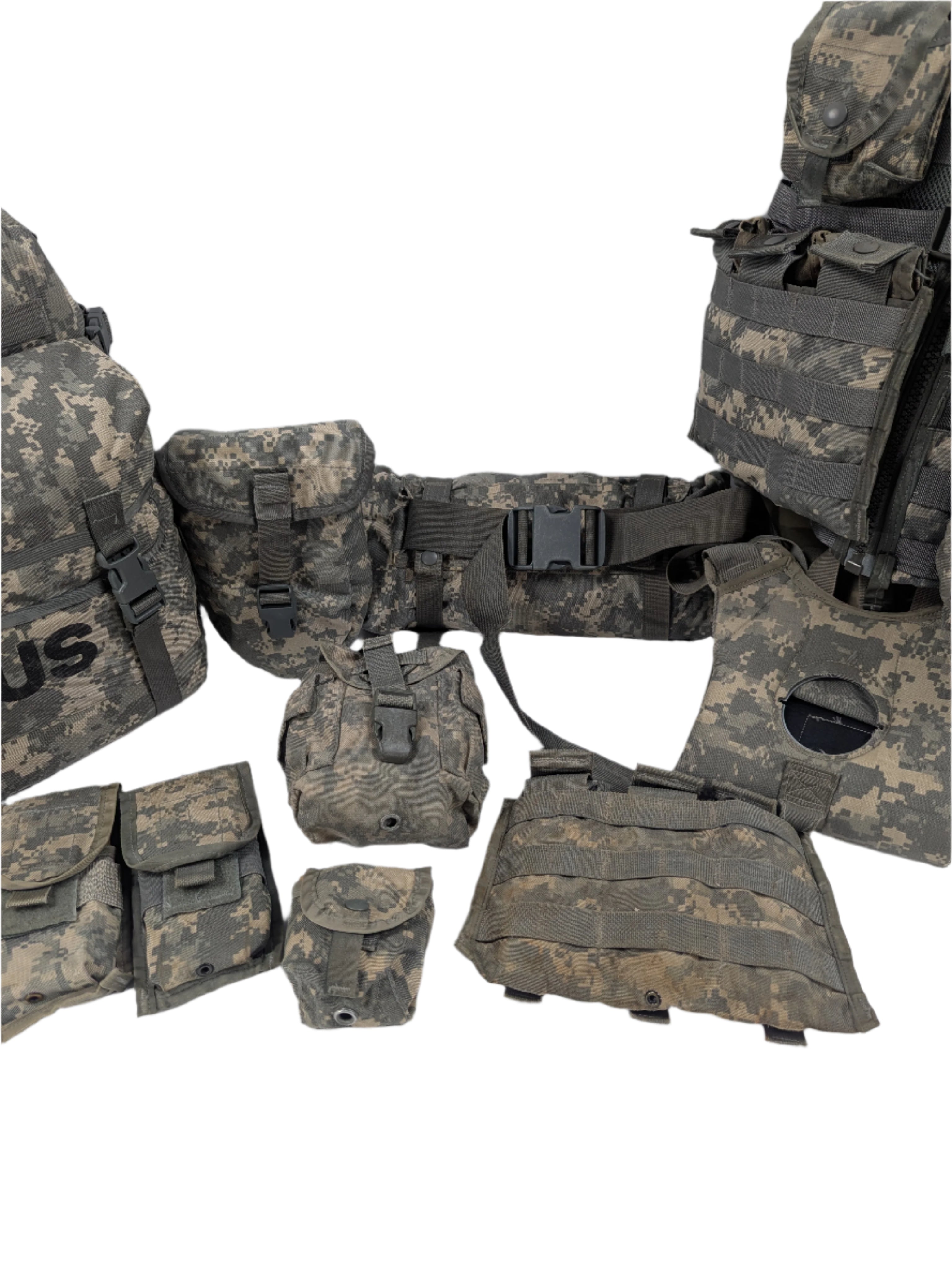 Genuine USGI MOLLE II 16-Piece Rifleman Set - ACU / UCP Camo