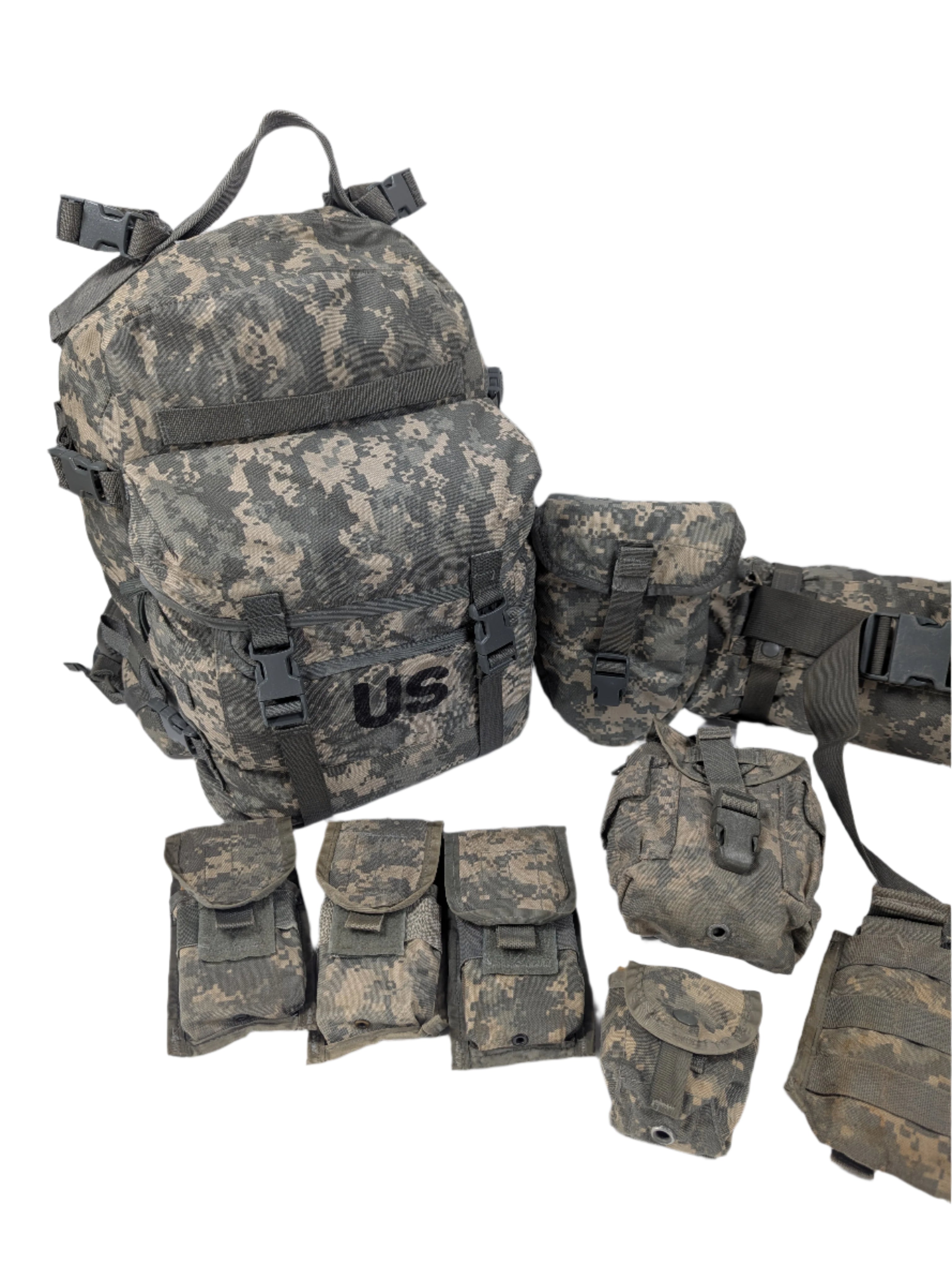 Genuine USGI MOLLE II 16-Piece Rifleman Set - ACU / UCP Camo