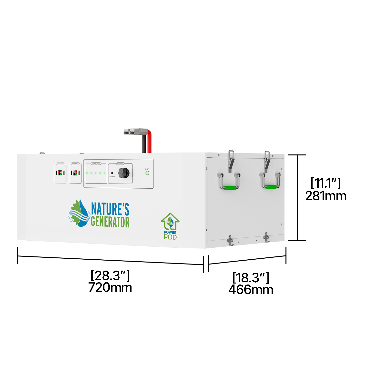 Nature's Generator Powerhouse Gen 2 Solar Generator and Transfer Switch