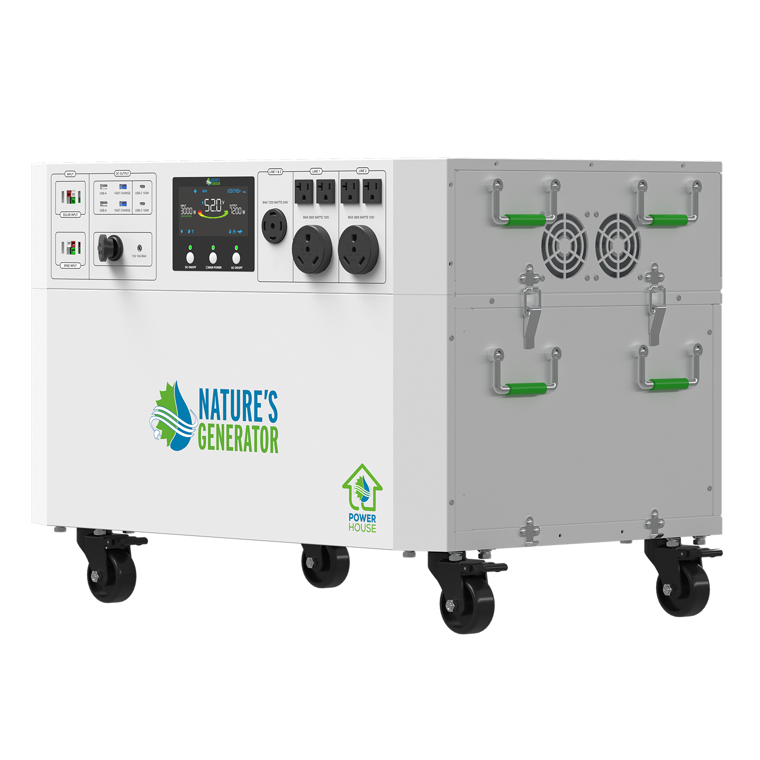 Nature's Generator Powerhouse Gen 2 Solar and Wind Generator