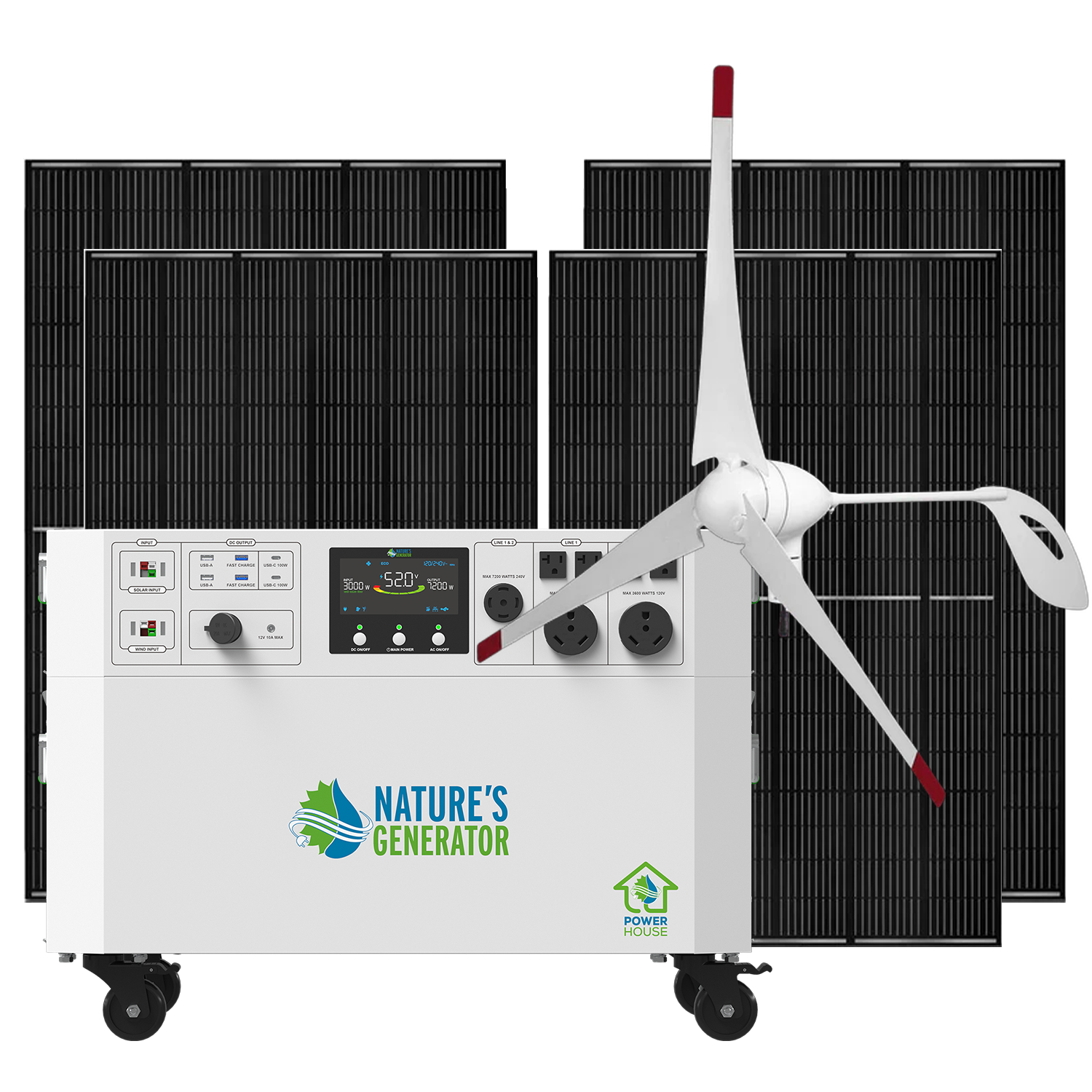 Nature's Generator Powerhouse Gen 2 Solar and Wind Generator