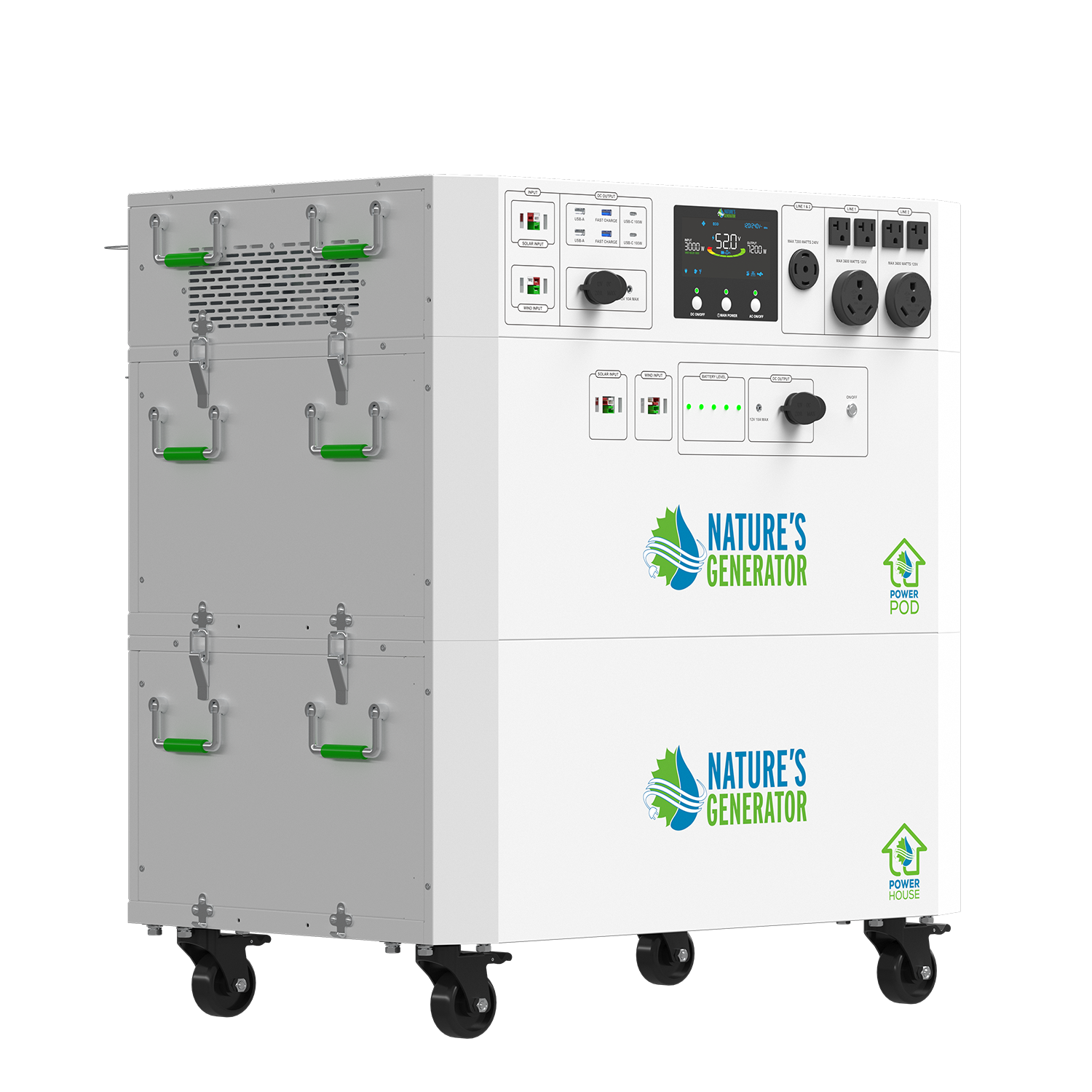 Nature's Generator Powerhouse Gen 2 Solar and Wind Generator