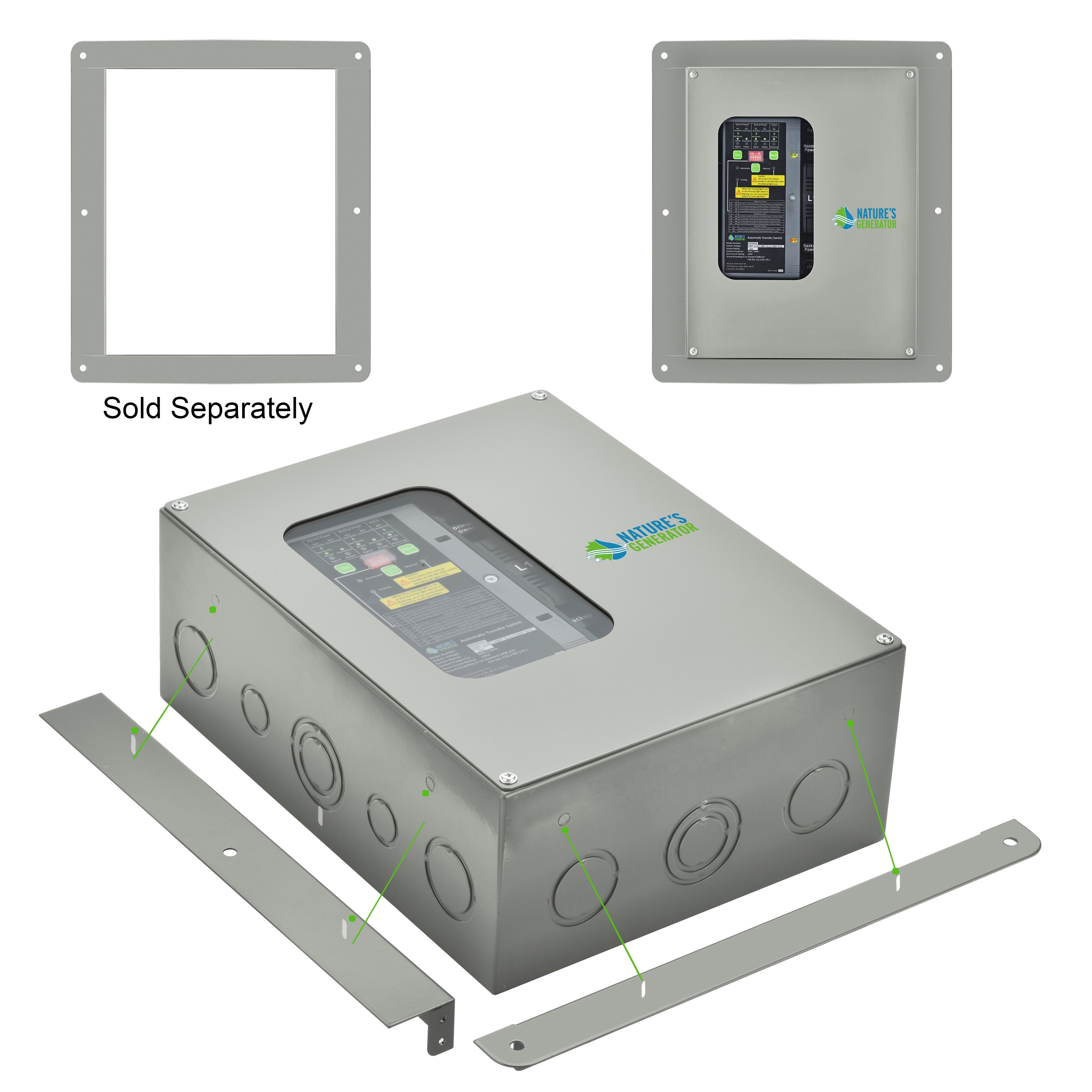 Nature's Generator 50A Compact Automatic Transfer Switch for Home, RV & Marine