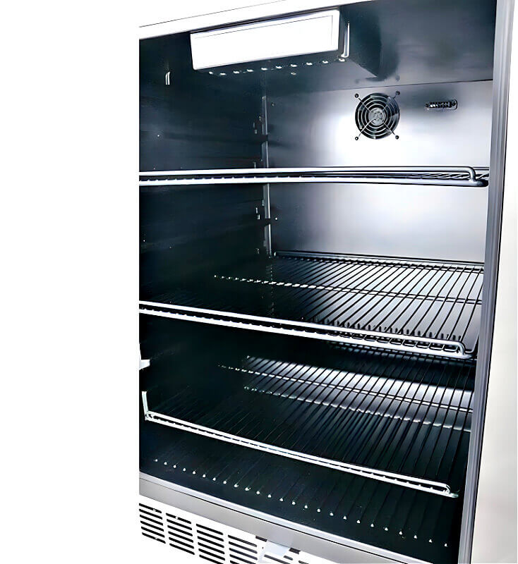 RCS 26-Inch 5.01 Cu. Ft. Outdoor Rated Stainless Steel Compact Refrigerator - REFR2A