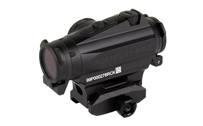 Sig Sauer ROMEO4T-PRO |  Red Dot Sight |  20mm Objective |  2 MOA Ballistic Circle Dot |  Matte Finish |  Black |  Fits M1913 Rail