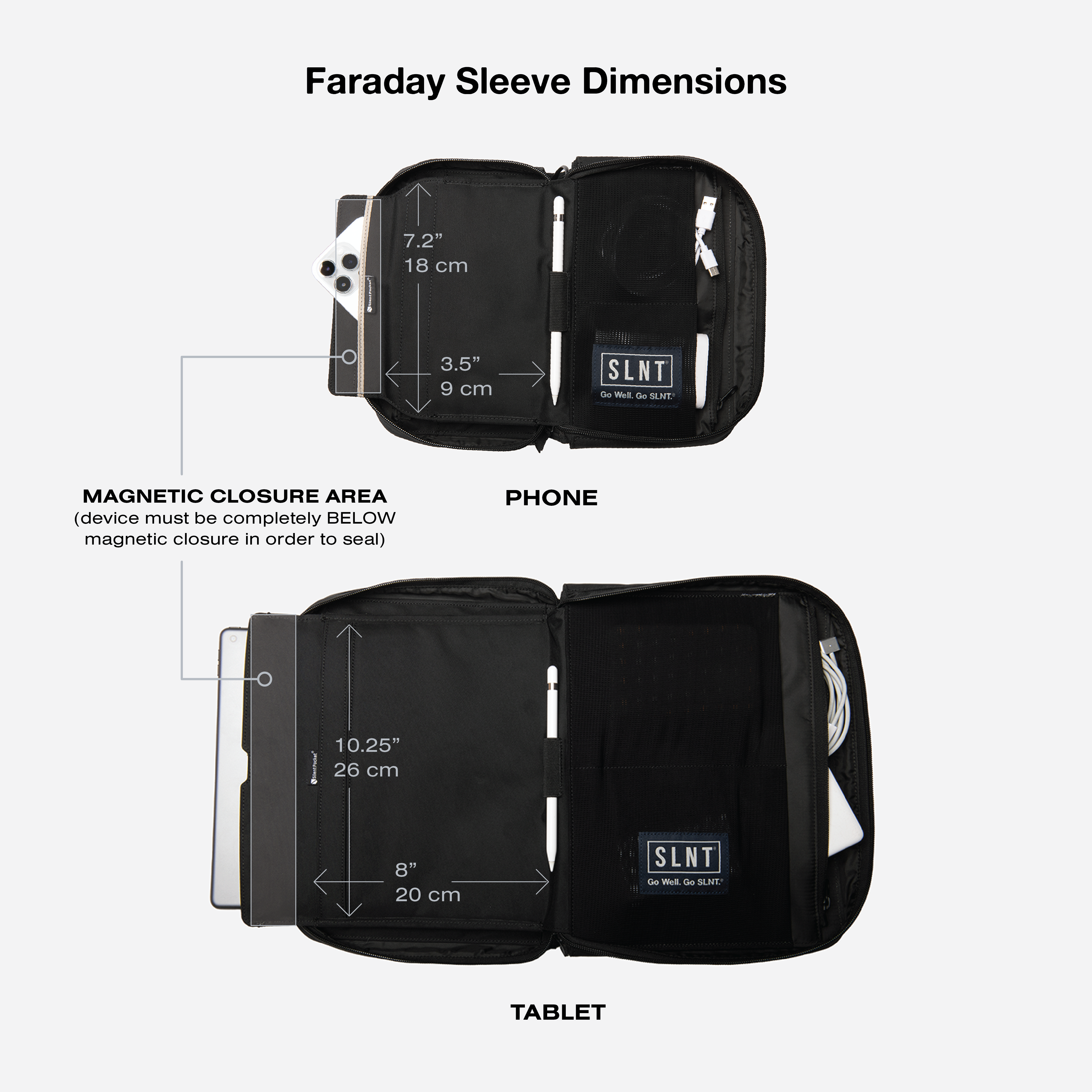SLNT Essentials Faraday Tech Organizer