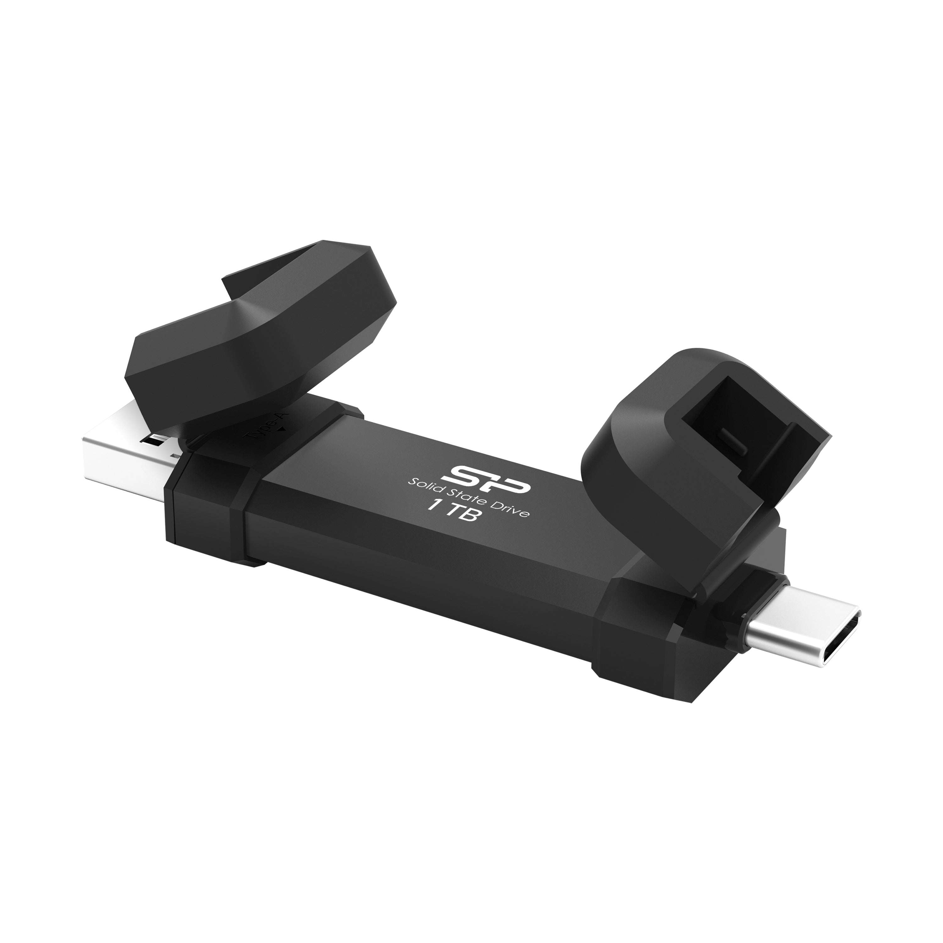 Silicon Power 500GB DS72 Dual USB-C/USB-A 3.2 Gen 2 Portable External SSD, Steam Deck and iPhone 15 Pro