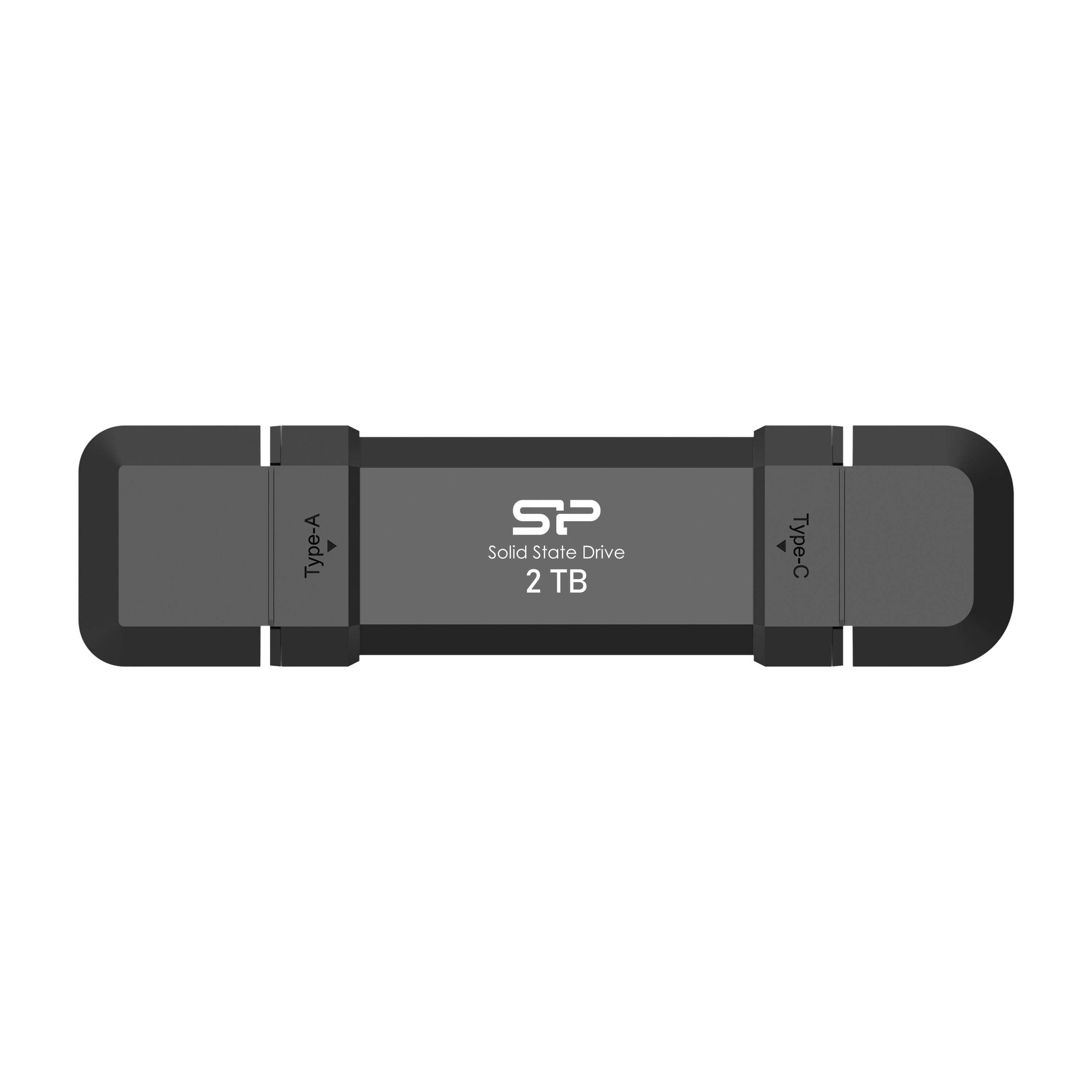 Silicon Power 2TB DS72 Dual USB-C/USB-A 3.2 Gen 2 Portable External SSD, Steam Deck and iPhone 15 Pro