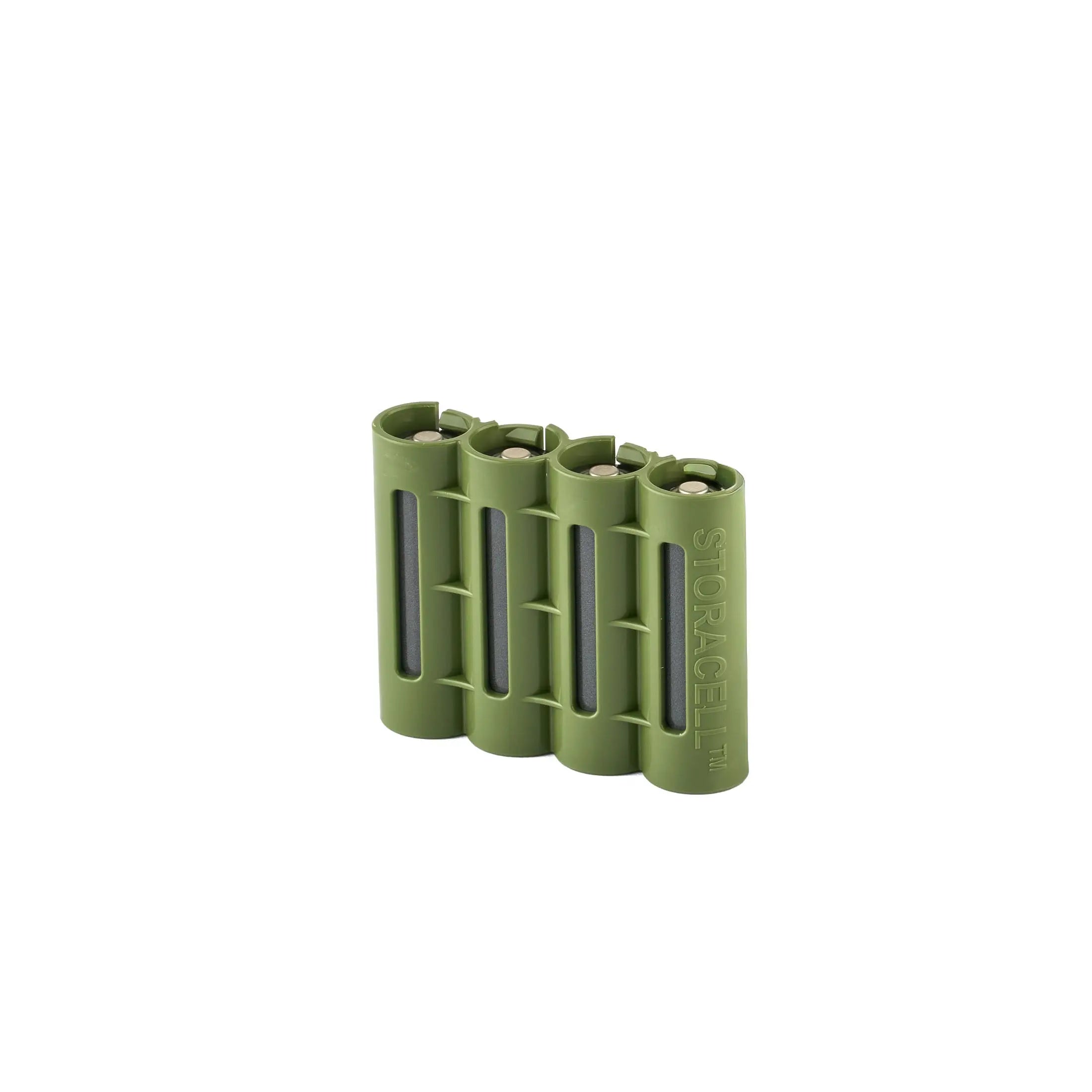 Storacell Slim Line AA 4 Pack (Military Green)