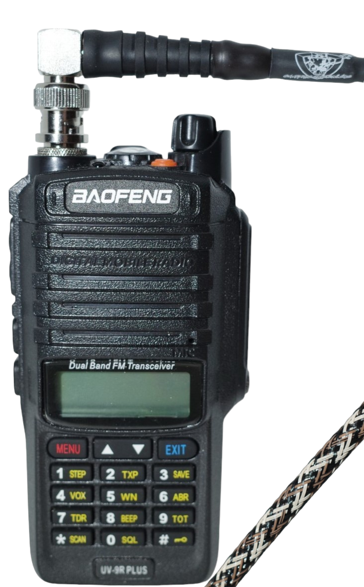 Caatail Antennas v2 Wearable Antenna W/"Small Walled" Adapter Package (BNC-F to SMA-F)