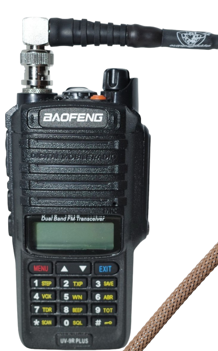 Caatail Antennas v2 Wearable Antenna W/"Small Walled" Adapter Package (BNC-F to SMA-F)