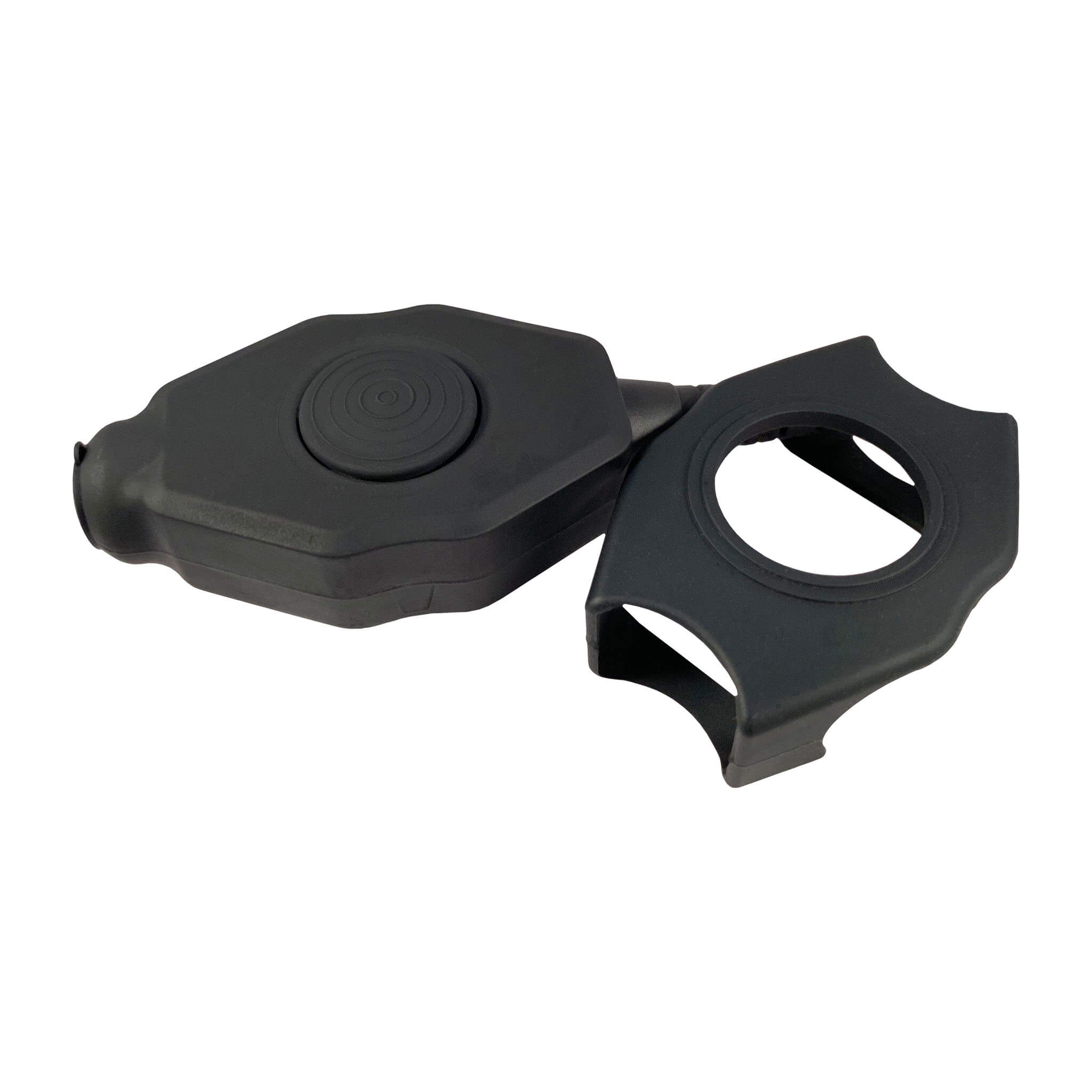 Material Communications Poltact Amplified PTT for Headset w/ Quick Disconnect(Hirose): NATO/Military Wiring, Gentex, Ops-Core, OTTO, 3M Peltor ComTac, XPI, MSA, Helicopter, & More - Quick Disconnect Hytera PT-580, PD7 Series, PD982 & More