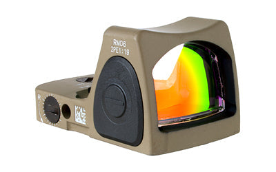 Trijicon Trijicon Dual Defense Kit |  RMR |  Reflex Sight |  Red Dot |  3.25 MOA |  Adjustable LED |  Flat Dark Earth |  Includes M17/18 Mount with Integrated Bright and Tuff Suppressor/Optic Height Sights |  Tritium with Black Outline