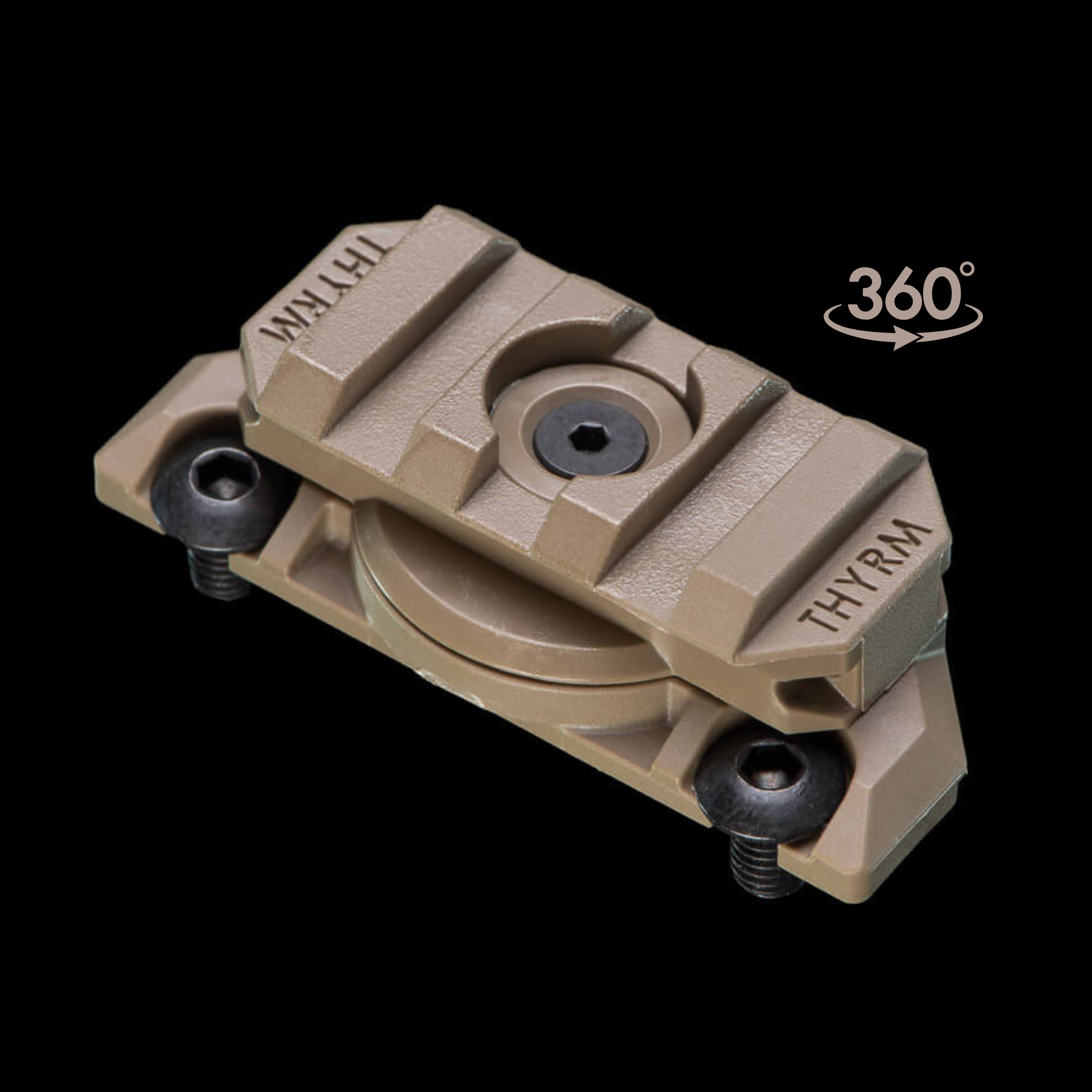 Thyrm VariArc | 360 Degree Helmet Light Mount with Integrated Picatinny Rail