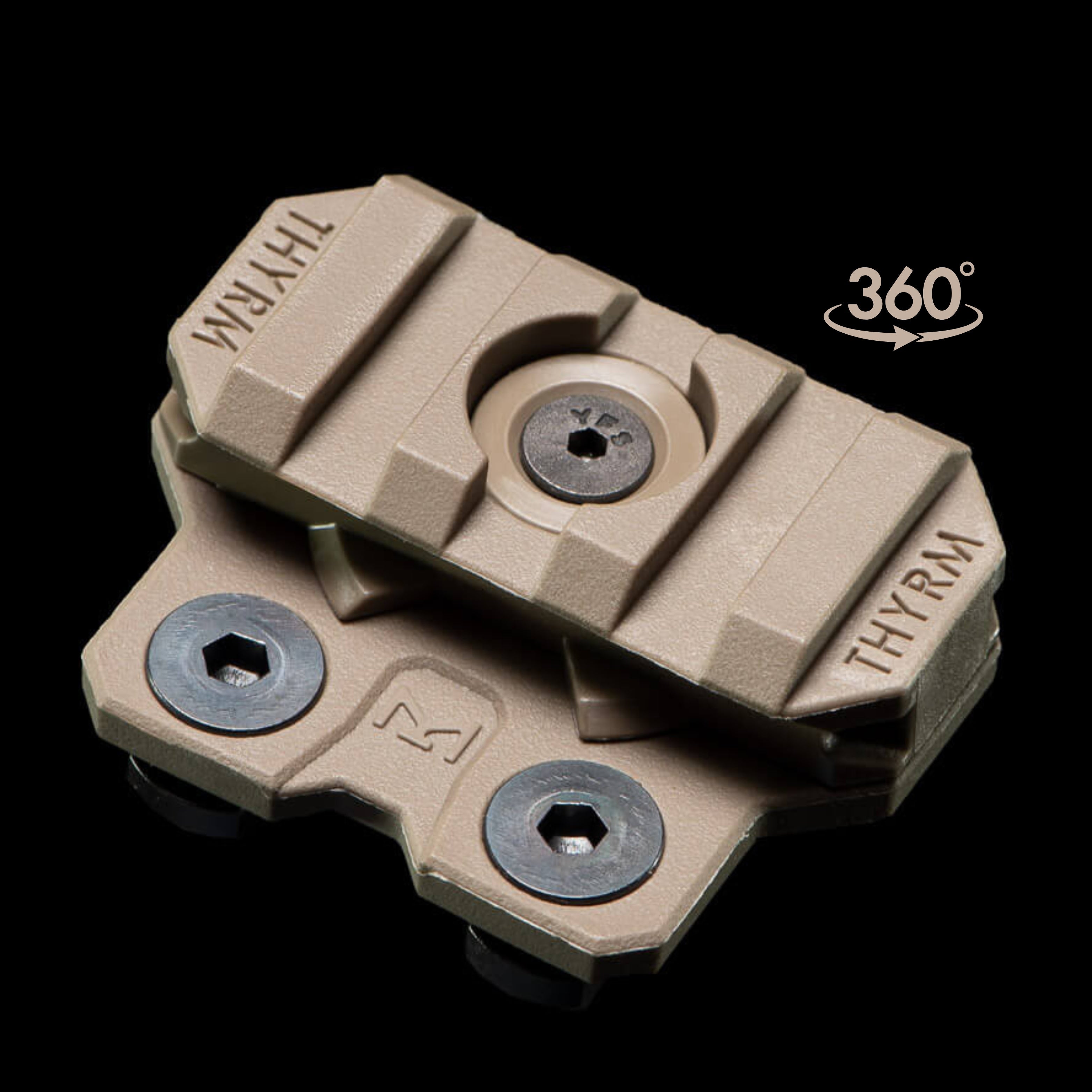 Thyrm VariArc | 360 Degree Helmet Light Mount with Integrated Picatinny Rail