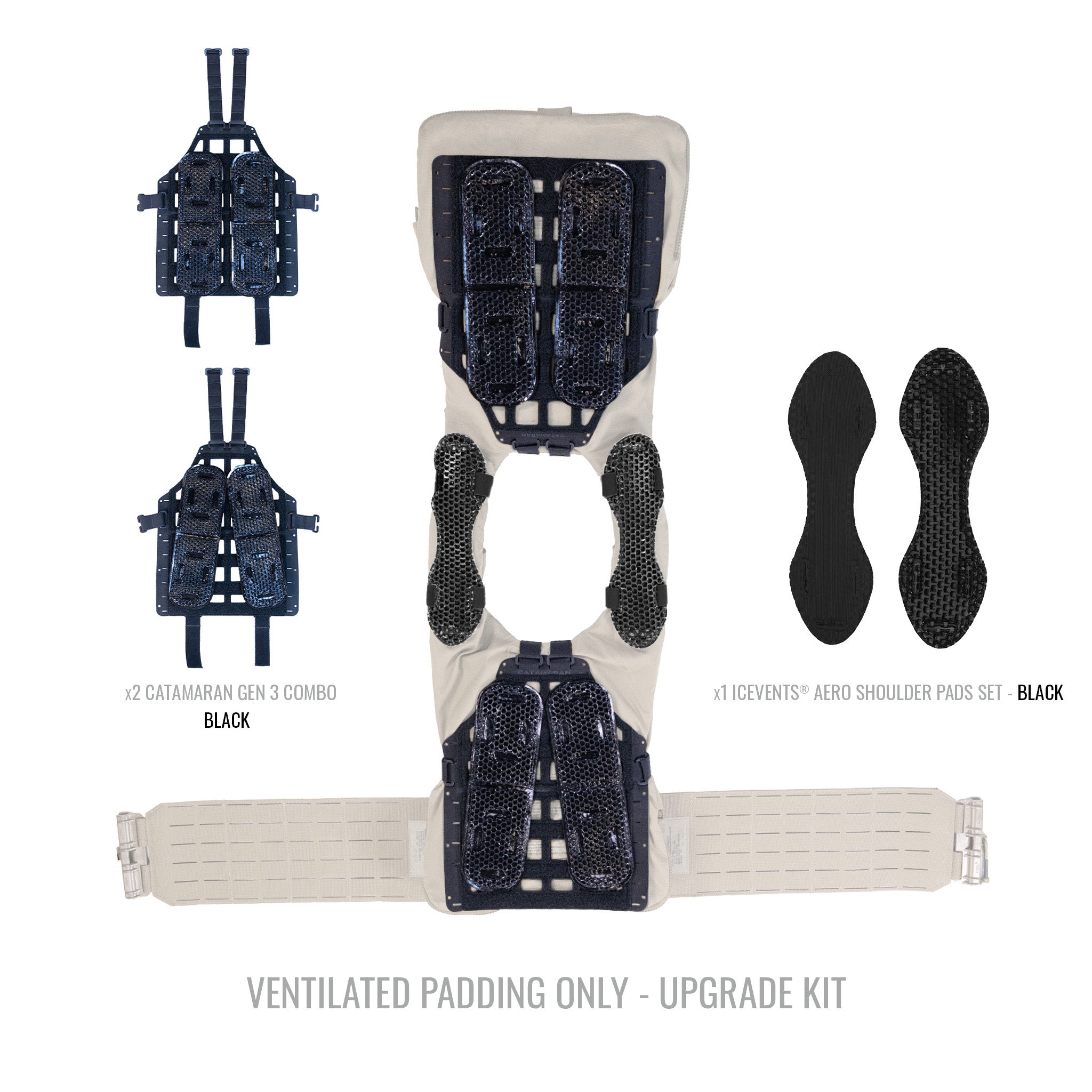 Qore Performance Universal Plate Carrier Ventilation Upgrade Kit - CATAMARAN Gen 3 + ICEVENTS®
