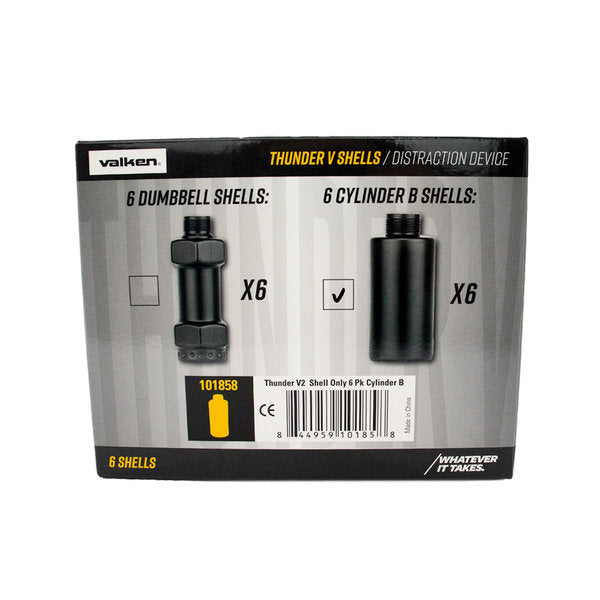Valken Thunder V2 Cylinder B Sound Grenade Shells - 6 Pack