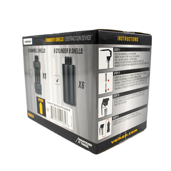 Valken Thunder V2 Cylinder B Sound Grenade Shells - 6 Pack