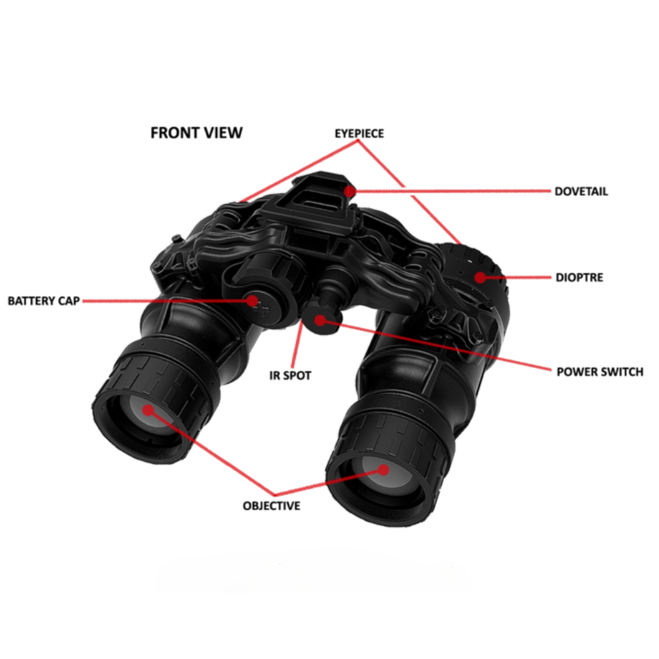 DTNVS | Up to 2600 FOM Gen 3 WP w/ IR Illuminator | Ultralightweight