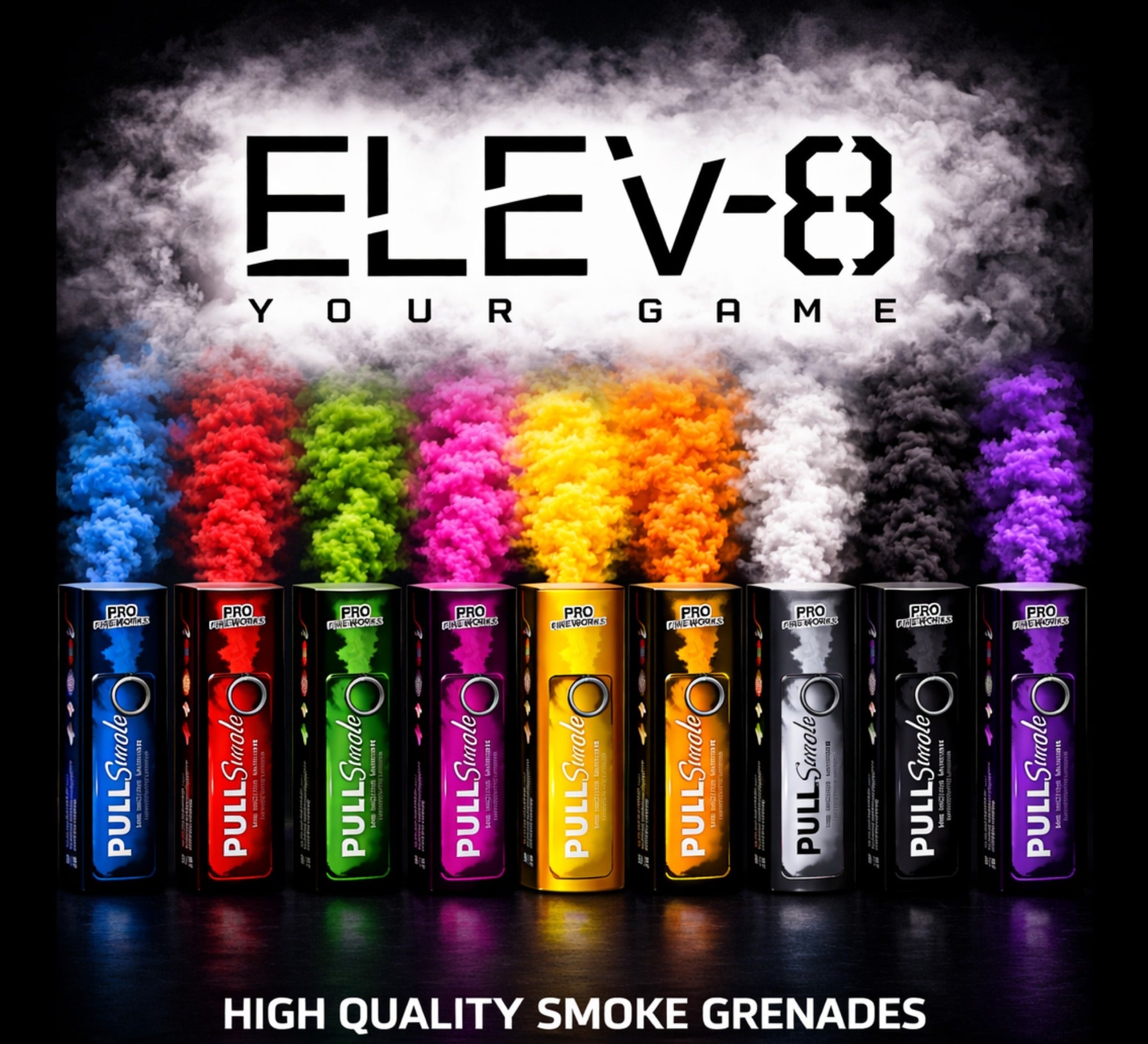 ELEV-8 Pull-Ring Smoke Grenade - 60 Second