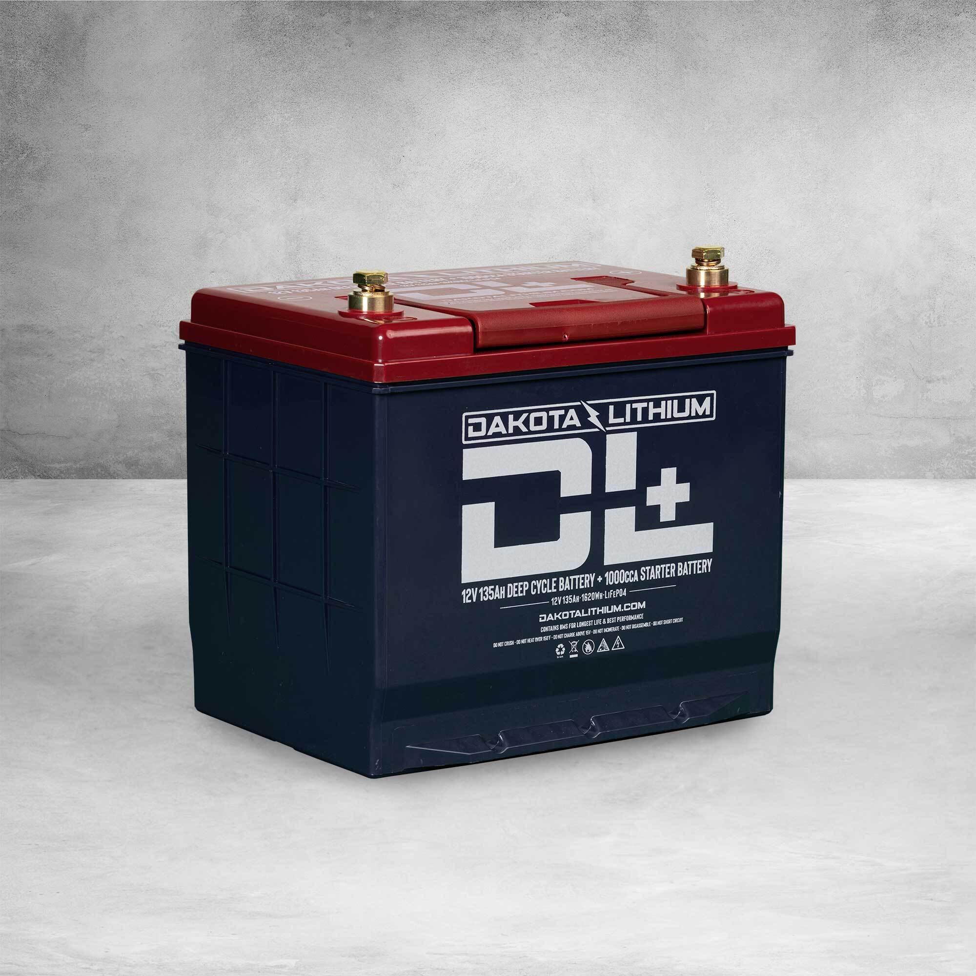 Dakota Lithium + 12V 135Ah Dual Purpose Starter Battery Plus Deep Cycle Performance