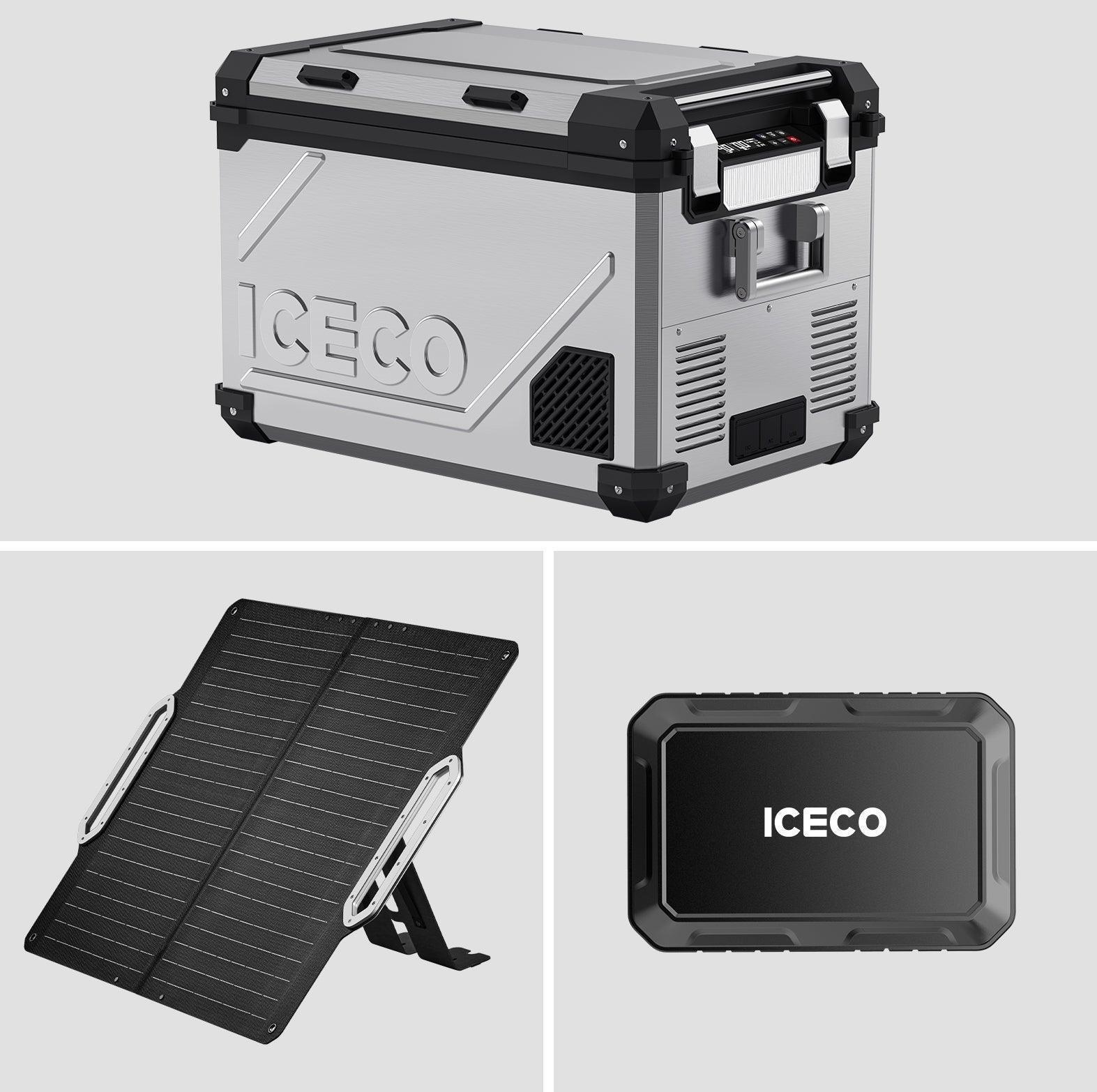 ICECO APL55-Silver Dual Zone 12 Volt Fridge