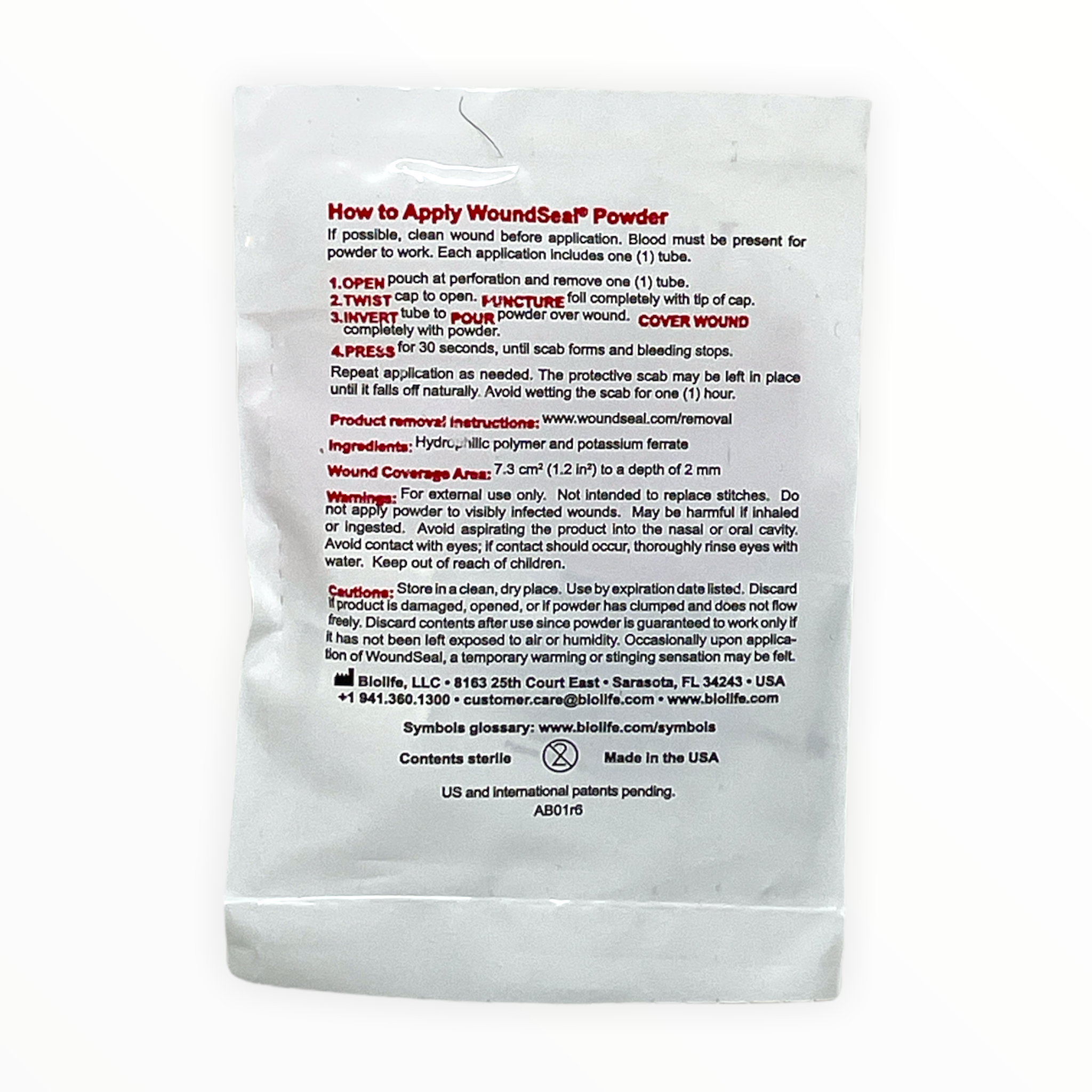 Wound Seal, Potassium Salt, Waterproof No, PK 2