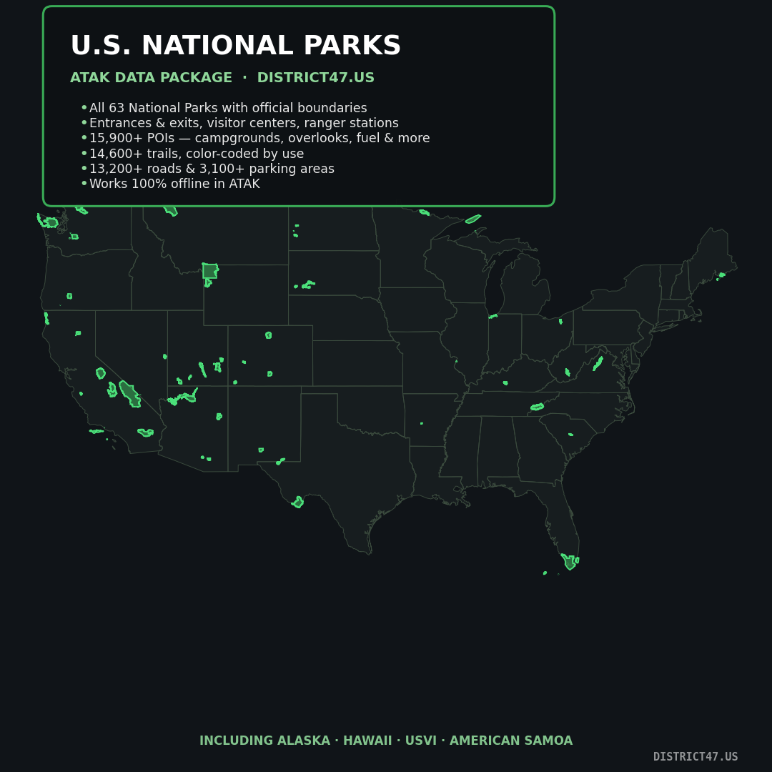 District47 TAK Overlay - National Parks Map Data Package