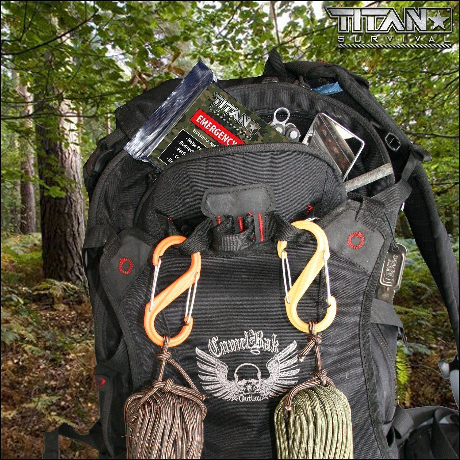 TITAN Survival Emergency Survival Blankets, 5-Pack