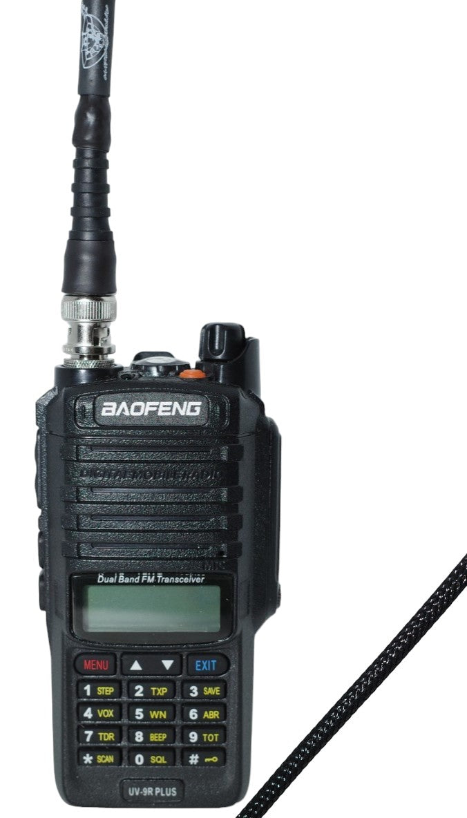 Caatail Antennas v2 Wearable Antenna W/"Small Walled" Adapter Package (BNC-F to SMA-F)