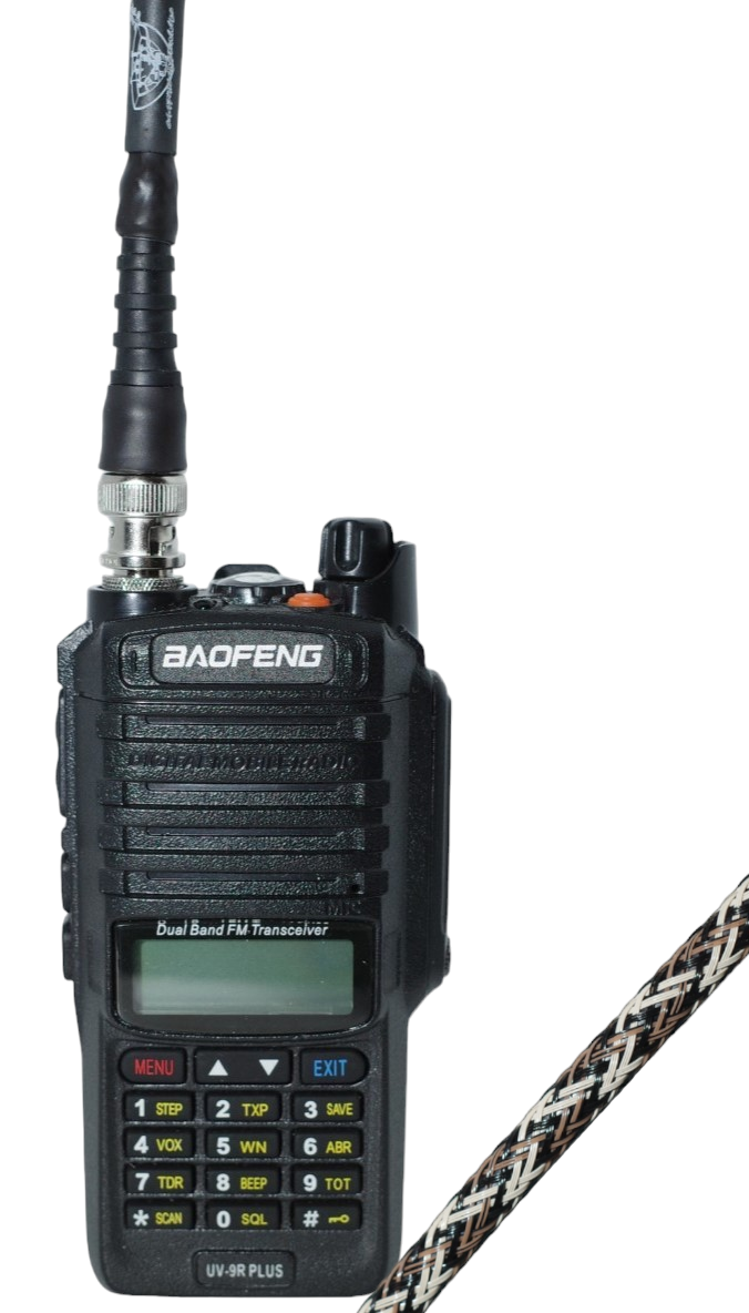 Caatail Antennas v2 Wearable Antenna W/"Small Walled" Adapter Package (BNC-F to SMA-F)