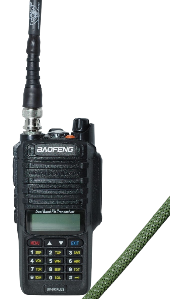 Caatail Antennas v2 Wearable Antenna W/"Small Walled" Adapter Package (BNC-F to SMA-F)